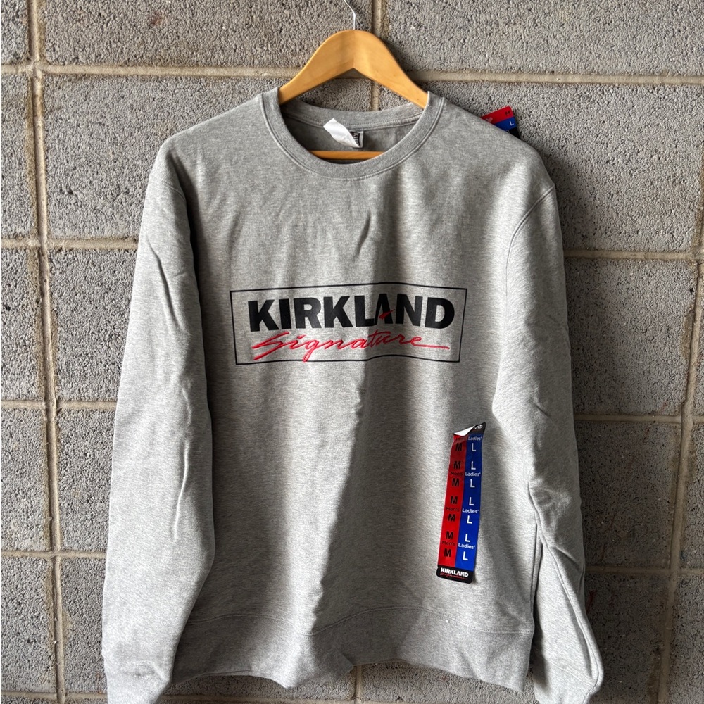 Kirkland Signature Gray Sweater Sweatshirt